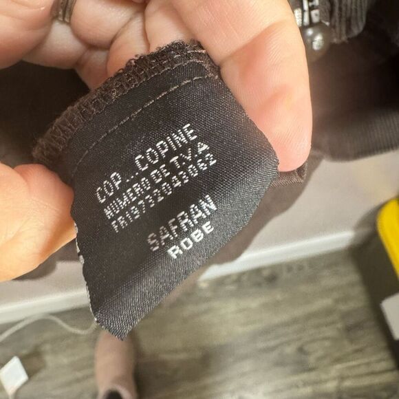 Cop Copine Safran Robe Gray 38/S Designer Women's Mini Dress - Picture 7 of 7